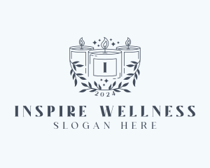 Scented Wellness Candle logo design