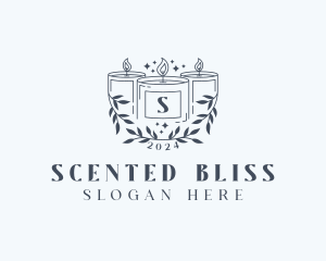 Scented Wellness Candle logo design