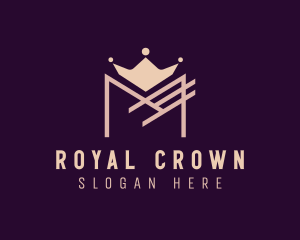 Viking Crown Letter M logo