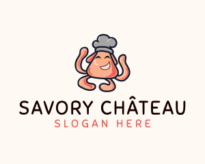 Octopus Kitchen Chef  logo design