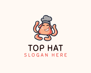 Octopus Kitchen Chef  logo design