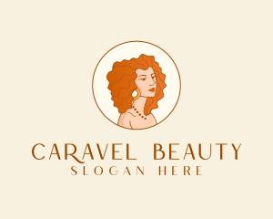 Beauty Curly Hair logo design