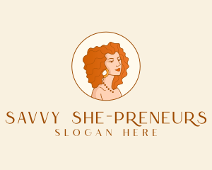 Beauty Curly Hair logo design