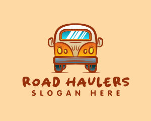 Camper Van Road Trip logo design