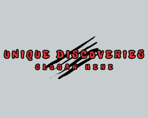 Grunge Halloween Wordmark logo