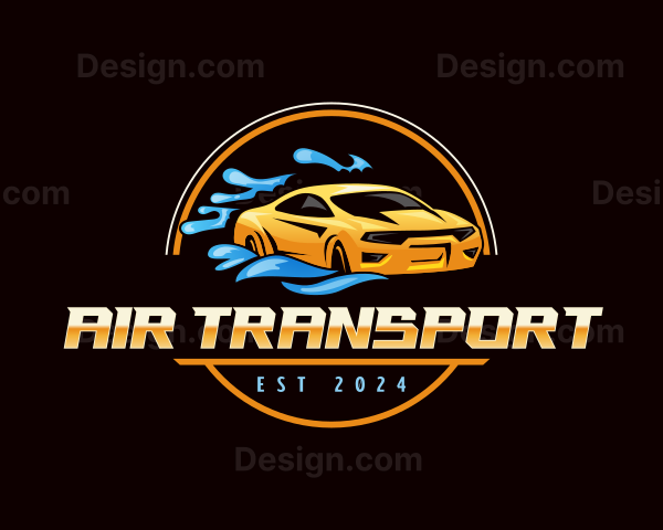 Car Washing Automotive Logo