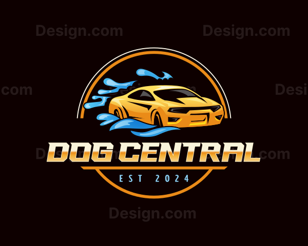 Car Washing Automotive Logo