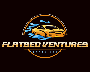 Car Washing Automotive Logo