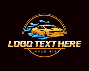 Car Washing Automotive Logo