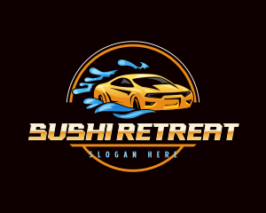 Car Washing Automotive Logo