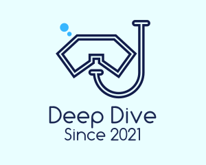 Minimalist Scuba Gear  logo design