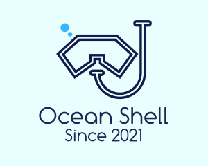 Minimalist Scuba Gear  logo design