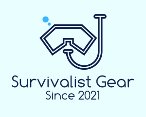 Minimalist Scuba Gear  logo design