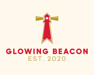 Lighthouse Beacon Bookmark logo design