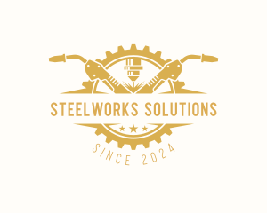 Welding Steelworks Machinist logo design