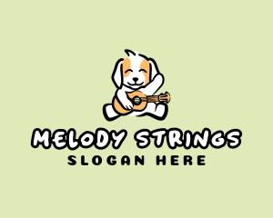 Dog Puppy Guitar logo