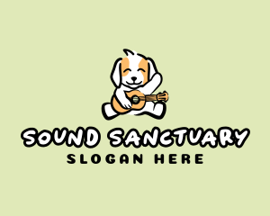 Dog Puppy Guitar logo