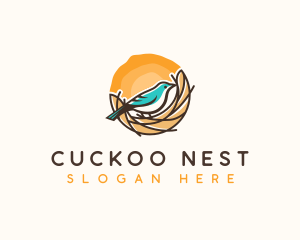 Bird Animal Nest logo design