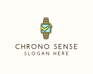 Check Wrist Watch logo design