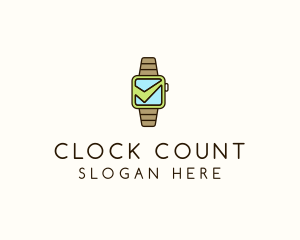 Check Wrist Watch logo design