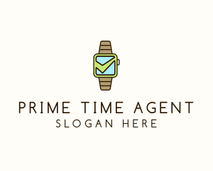 Check Wrist Watch logo design