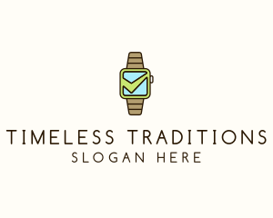 Check Wrist Watch logo design