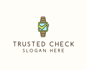 Check Wrist Watch logo design