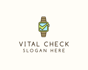 Check Wrist Watch logo design