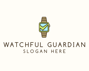 Check Wrist Watch logo design