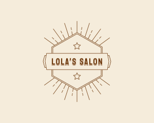 Hipster Barber Salon logo design