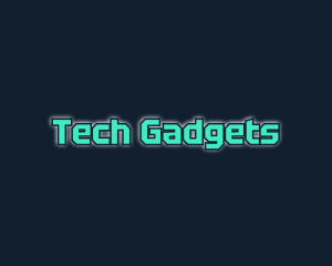 Futuristic Glowing Tech logo design