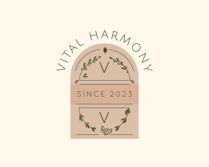 Organic Natural Plant Spa  logo design