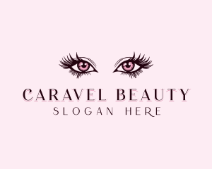 Eyelashes Beauty Cosmetics logo design