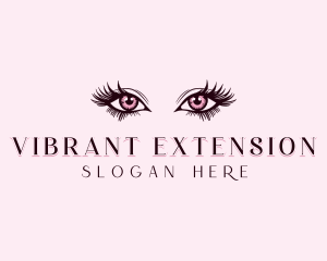 Eyelashes Beauty Cosmetics logo design