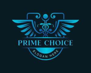 Physician Caduceus Medicine logo design