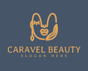 Golden Organic Beauty logo design