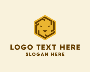 Hexagon Wildlife Lion logo