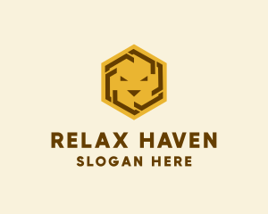 Hexagon Wildlife Lion logo