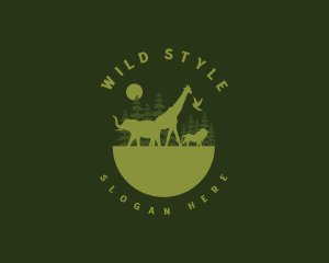 Wild Animal Jungle logo design