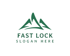 Mountain Peak Hiking Logo