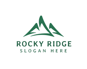 Mountain Peak Hiking logo design