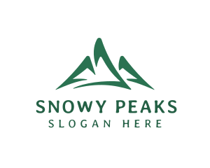 Mountain Peak Hiking logo design