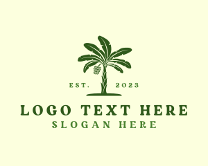 Banana Tree Plant logo design