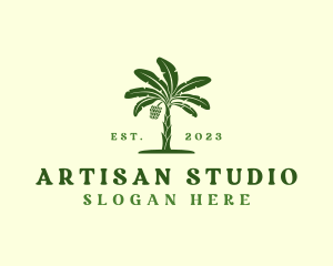 Banana Tree Plant logo design