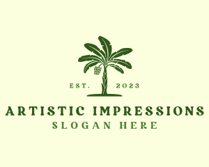 Banana Tree Plant logo design