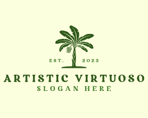 Banana Tree Plant logo design