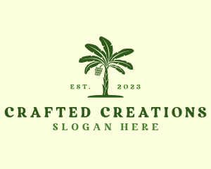 Banana Tree Plant logo design