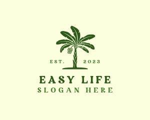 Banana Tree Plant logo design