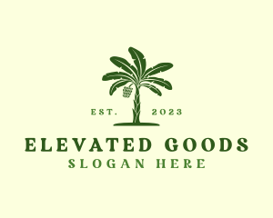 Banana Tree Plant logo design