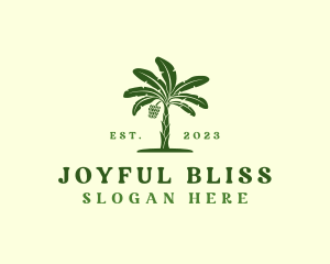 Banana Tree Plant logo design